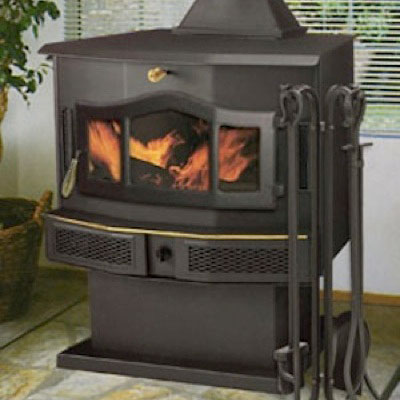 EnergyKing Bay Freestanding Fireplace